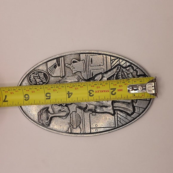 Vintage Carson Pewter "Home Sweet Home" Bun Warmer Wall Hanging - Picture 4 of 5